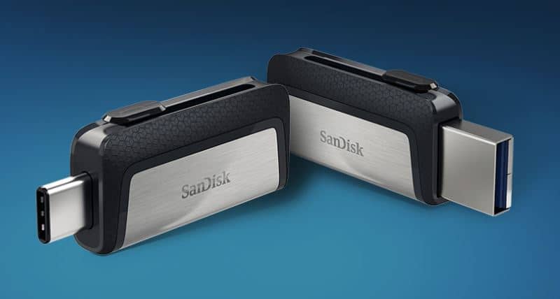 Clé USB SanDisk Ultra Dual Drive Go Type C / 64 Go / Bleu