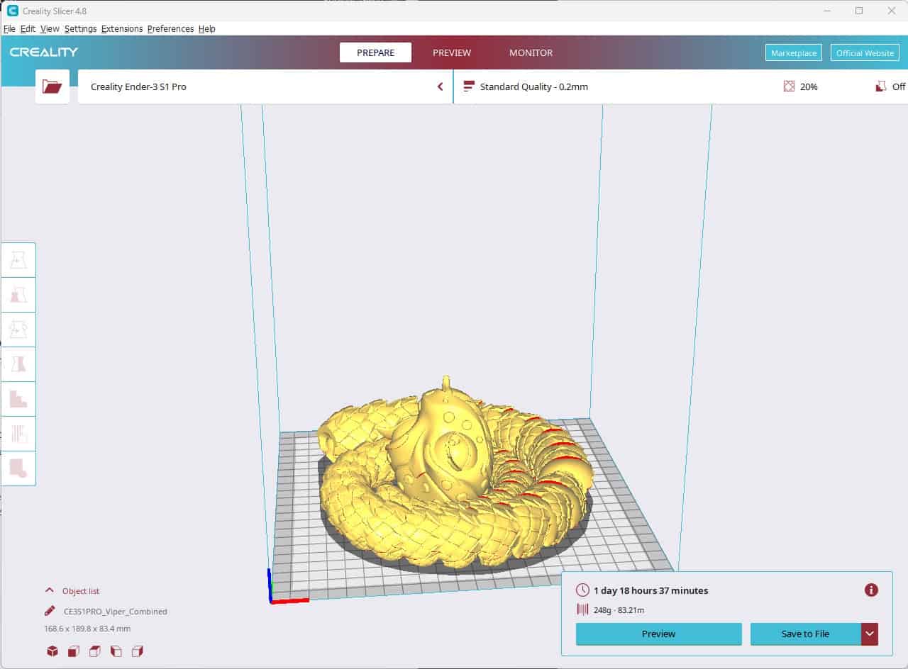 Voici le logiciel Creality Slicer 